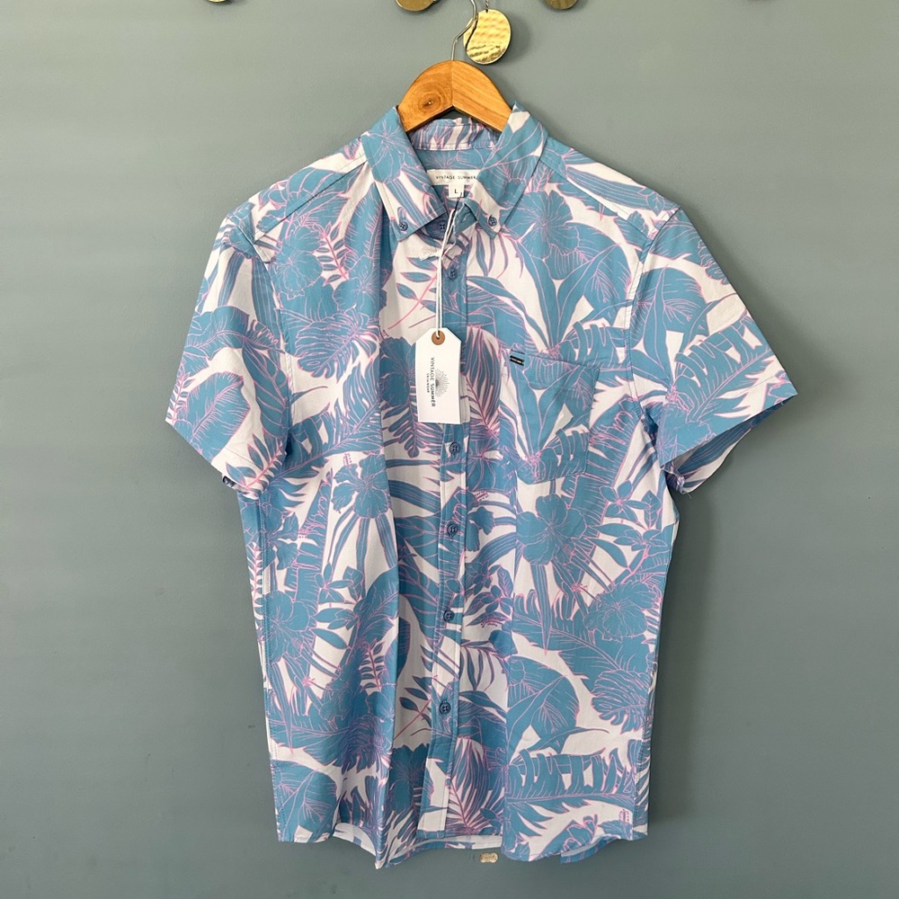NWT Vintage Summer button down shirt